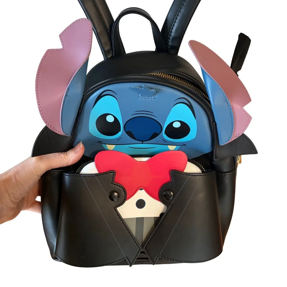 Loungefly Disney Lilo & Stitch Vampire Women's‎ Mini Backpack Bag Purse Like New